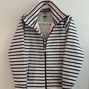 Helly Hansen HH Full zip fleece sweatshirt striped jacket / Medium